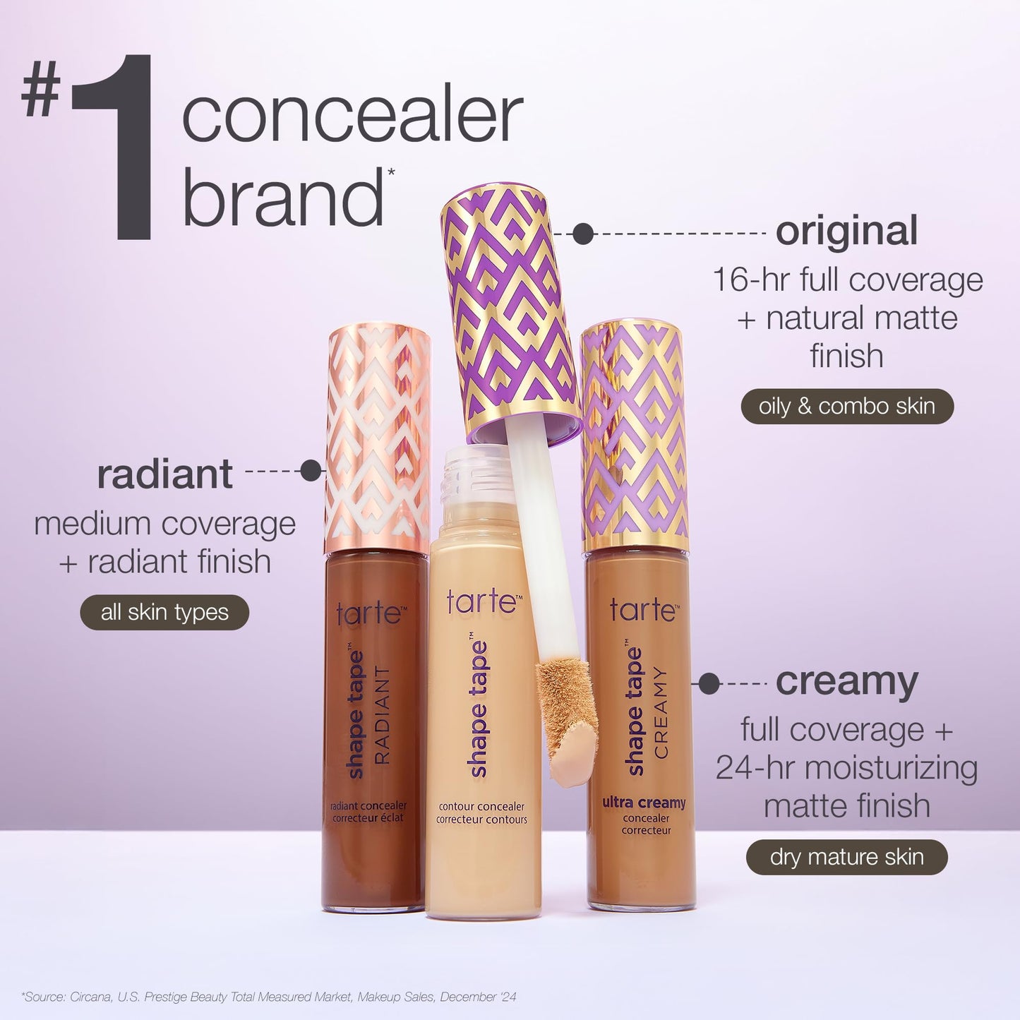 tarte shape tape creamy concealer - Coverage, Hydrating, Natural Matte Finish Formula for Under Eye, Dark Circles, Fine Lines, Redness Beauty & Personal Care tarte