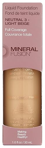 Mineral Fusion Liquid Foundation Neutral 3, 1 Fz Beauty & Personal Care Mineral Fusion