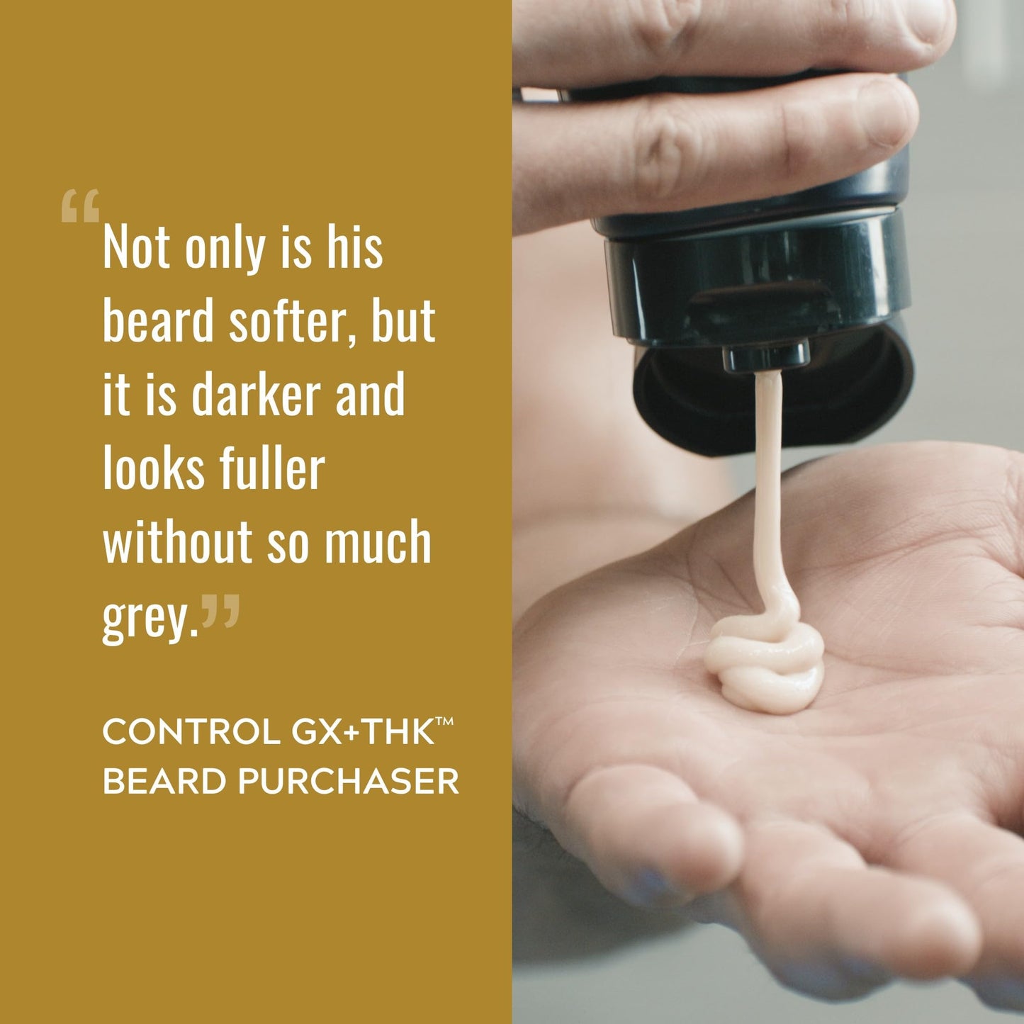 Just for Men Control GX + THK Thickening Beard Wash with Grey Reduction, Alpha Keratin Helps Beard Growth, Thickens Hair Up to 20%, Works with Every Beauty and Personal Care Just for Men