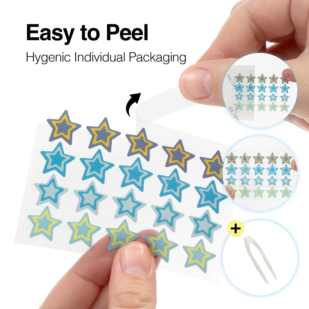 FreeGo WOO JU (??) Hydrocolloid Pimple Patch 120 Counts | Cute Colorful Star Shape | Salicylic Acid, Niacinamide, CICA, Tea Tree | Made in Korea Beauty & Personal Care FreeGo