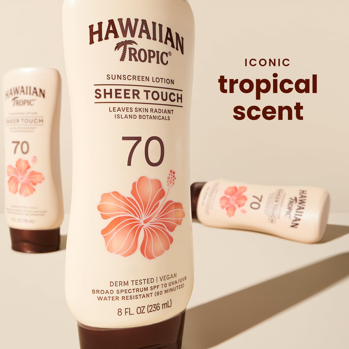 Hawaiian Tropic Sheer Touch Lotion Sunscreen SPF 70, 8 Fl Oz | Broad Spectrum, Oxybenzone Free, Sunblock Lotion, Hawaiian Tropic Sunscreen SPF 70, 8 Beauty & Personal Care Hawaiian Tropic