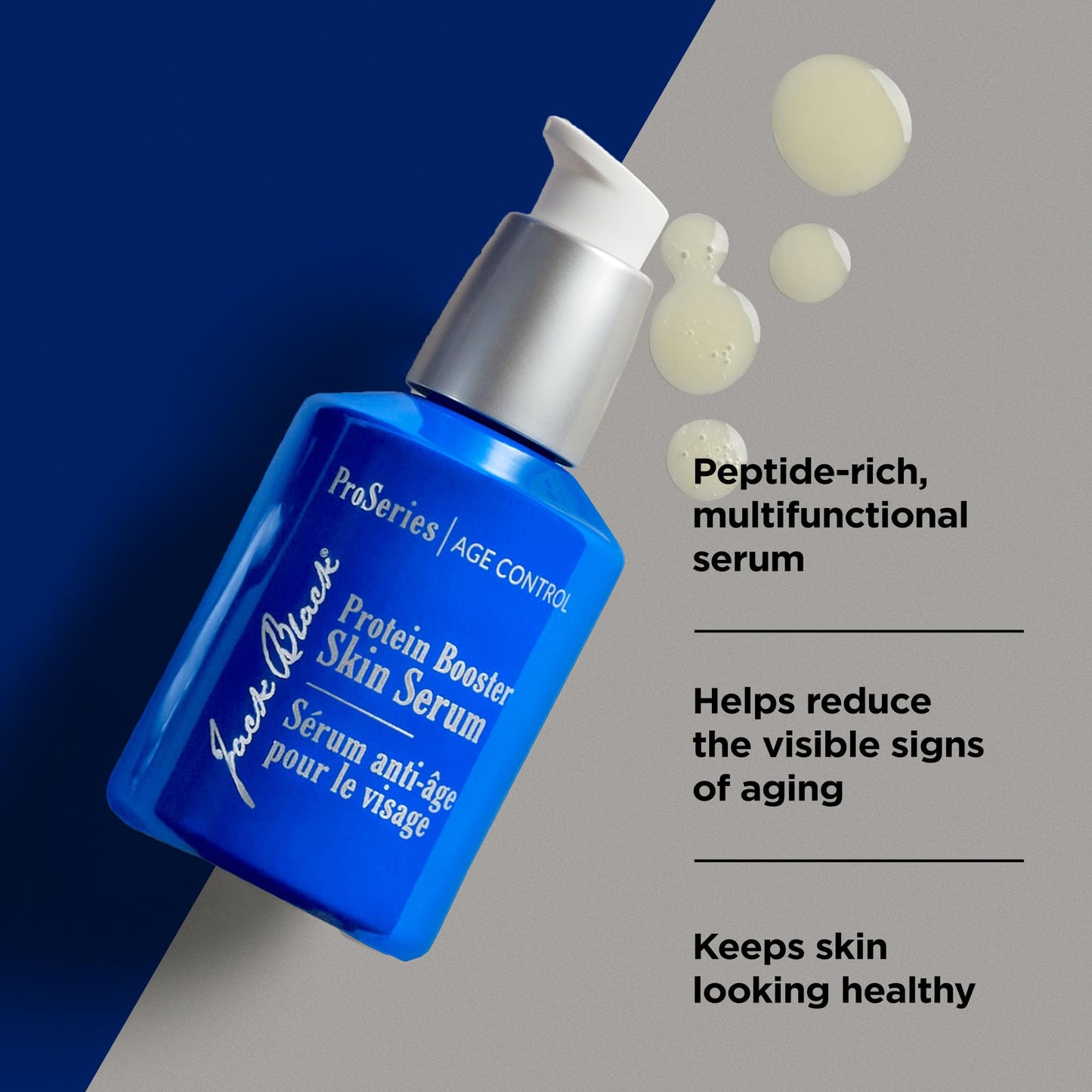 Jack Black Protein Booster Skin Serum, ProSeries Age Control - Anti Aging Serum for Men, Mens Face Serum, Face Serum for Men, Peptide and Antioxidant Beauty & Personal Care Jack Black