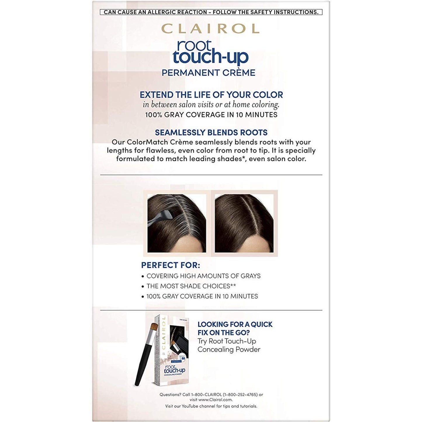 Clairol Permanent Root Touch-Up Kit, Dark Brown 4, 1 Application each (Value Pack of 3) Beauty & Personal Care NICE 'N EASY