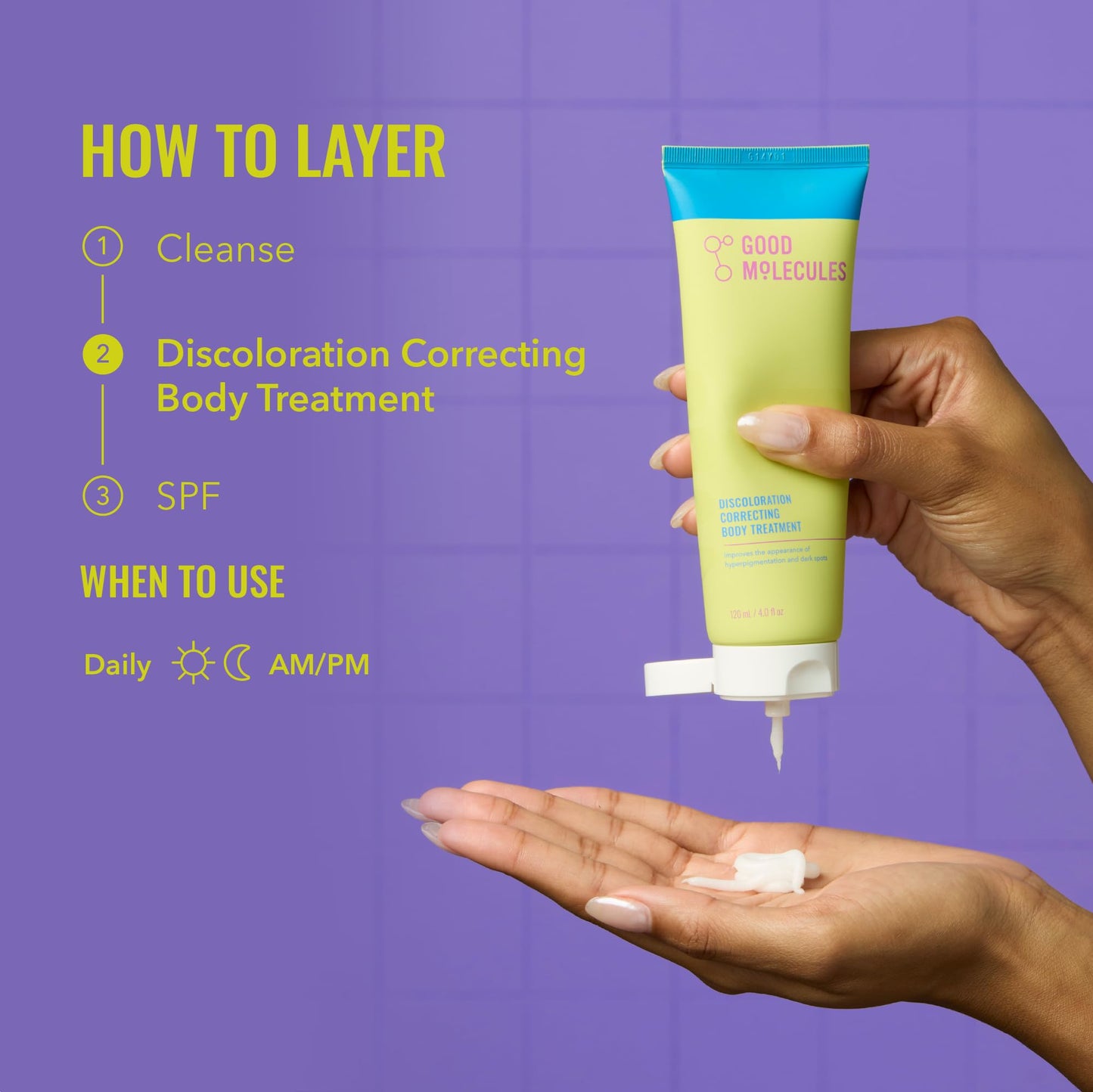 Good Molecules Discoloration Correcting Body Treatment - Anti-Pigment Cream with Niacinamide, Tranexamic Acid - Target Dark Spots and Moisturize Beauty & Personal Care Good Molecules