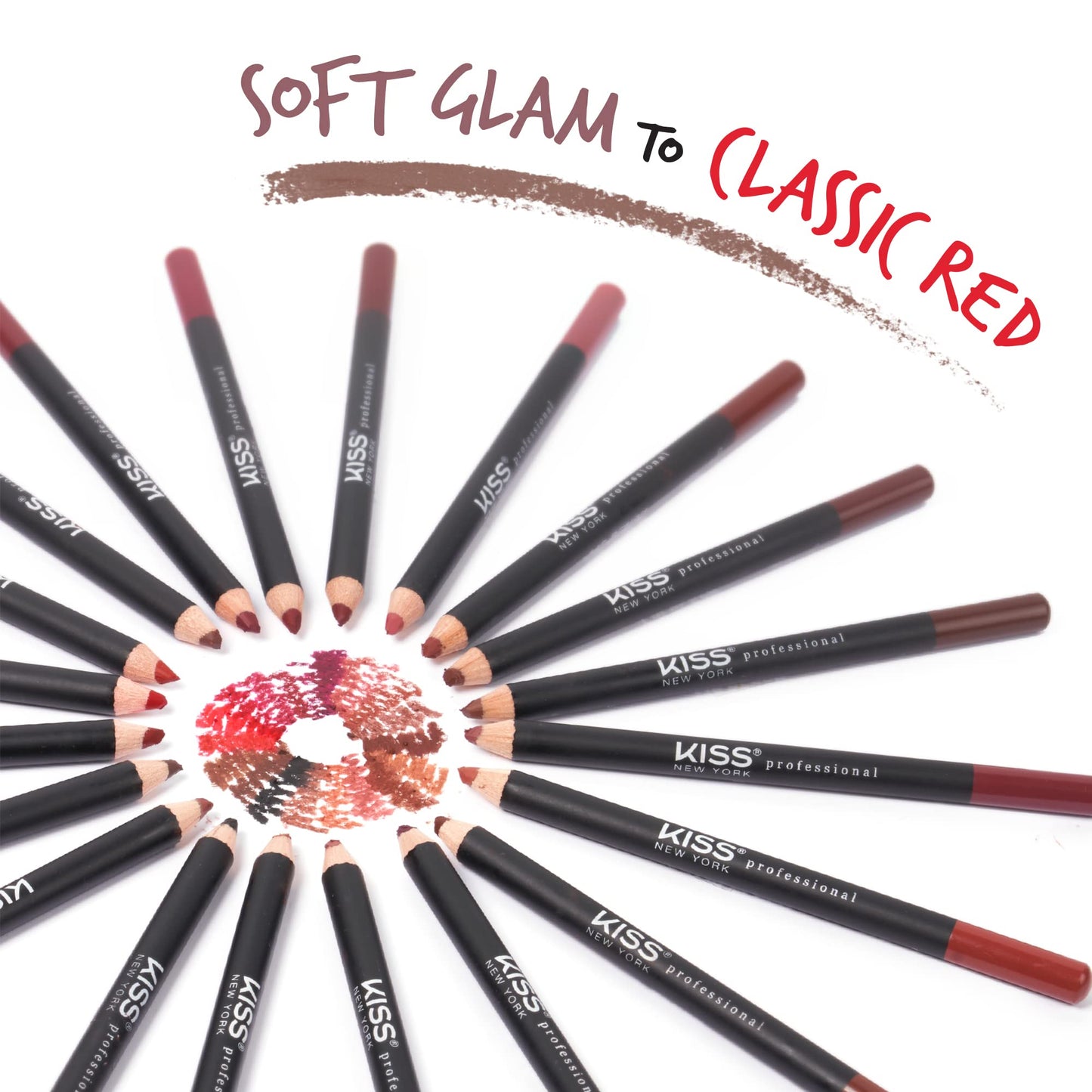 Kiss New York Professional Slim Long-Wear Lip Liner Pencil, Matte Finish Beauty & Personal Care Kiss