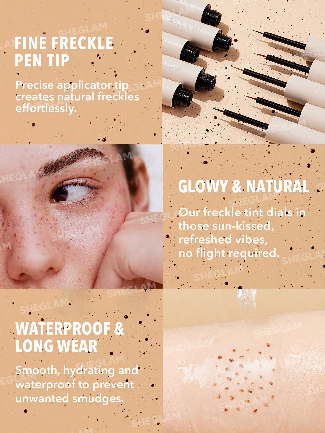 SHEGLAM Freck Please Freckle Tint-03 Dark Chocolate Beauty & Personal Care SHEGLAM
