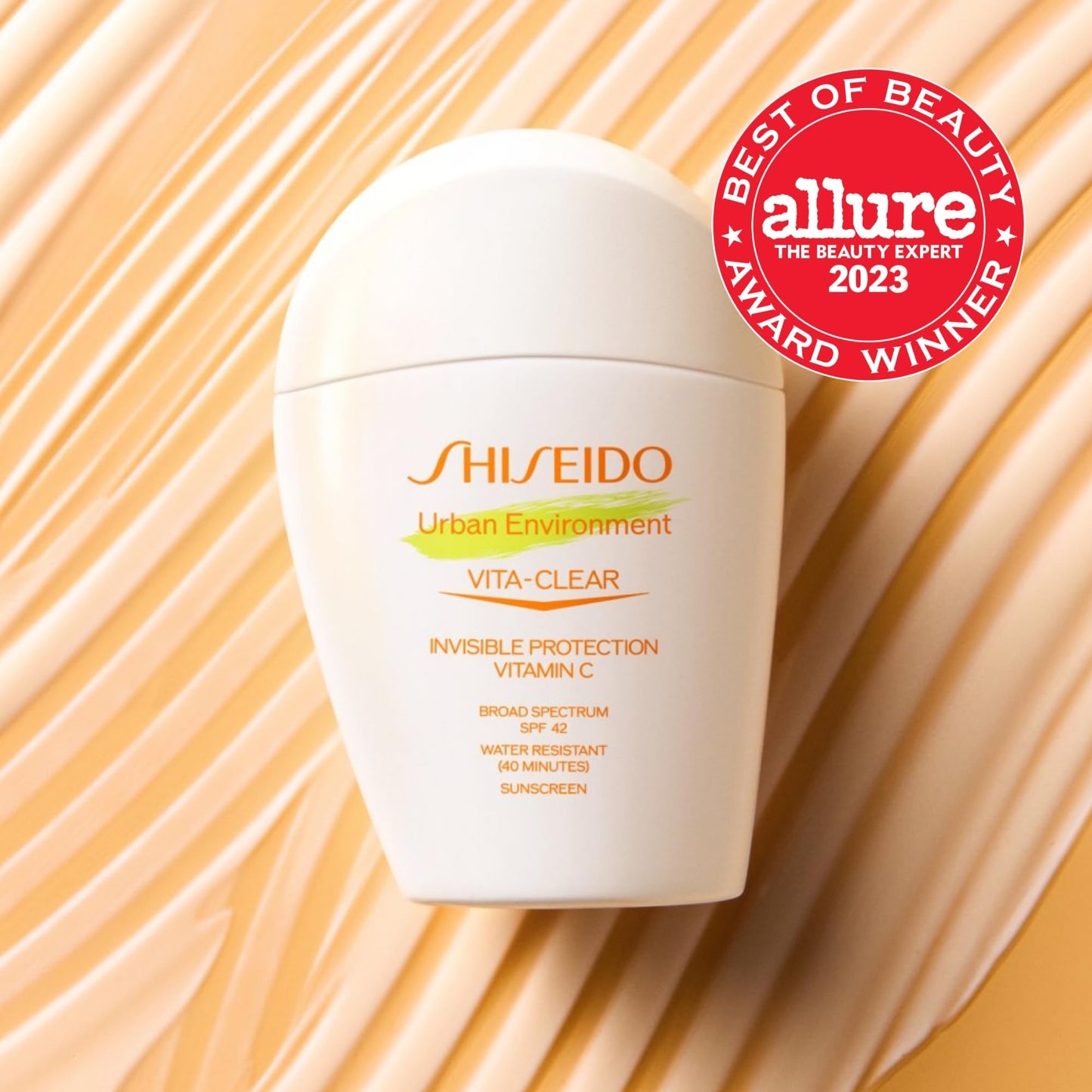 Shiseido Urban Environment Vita-Clear Sunscreen SPF 42 - Invisible Formula with Vitamin C - No-Shine, Makeup Effect for 8 Hours - Non-Comedogenic - 30 Beauty & Personal Care Shiseido