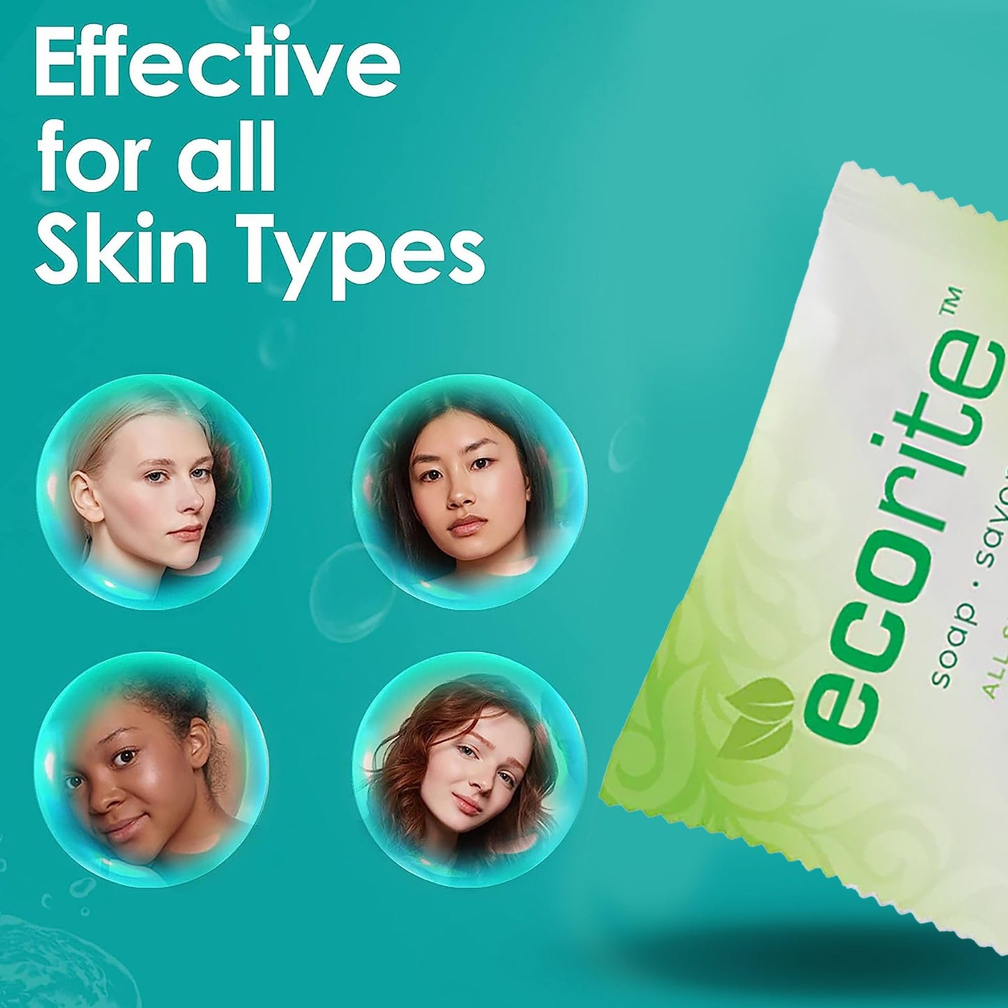 Ecorite Facial Bar with Cucumber-Melon Fragrance, Travel Size Hotel Amenities Biodegradable/Recyclable Frosted Sachet, 0.70oz / 20gm, Pack of 288 Beauty & Personal Care Ecorite