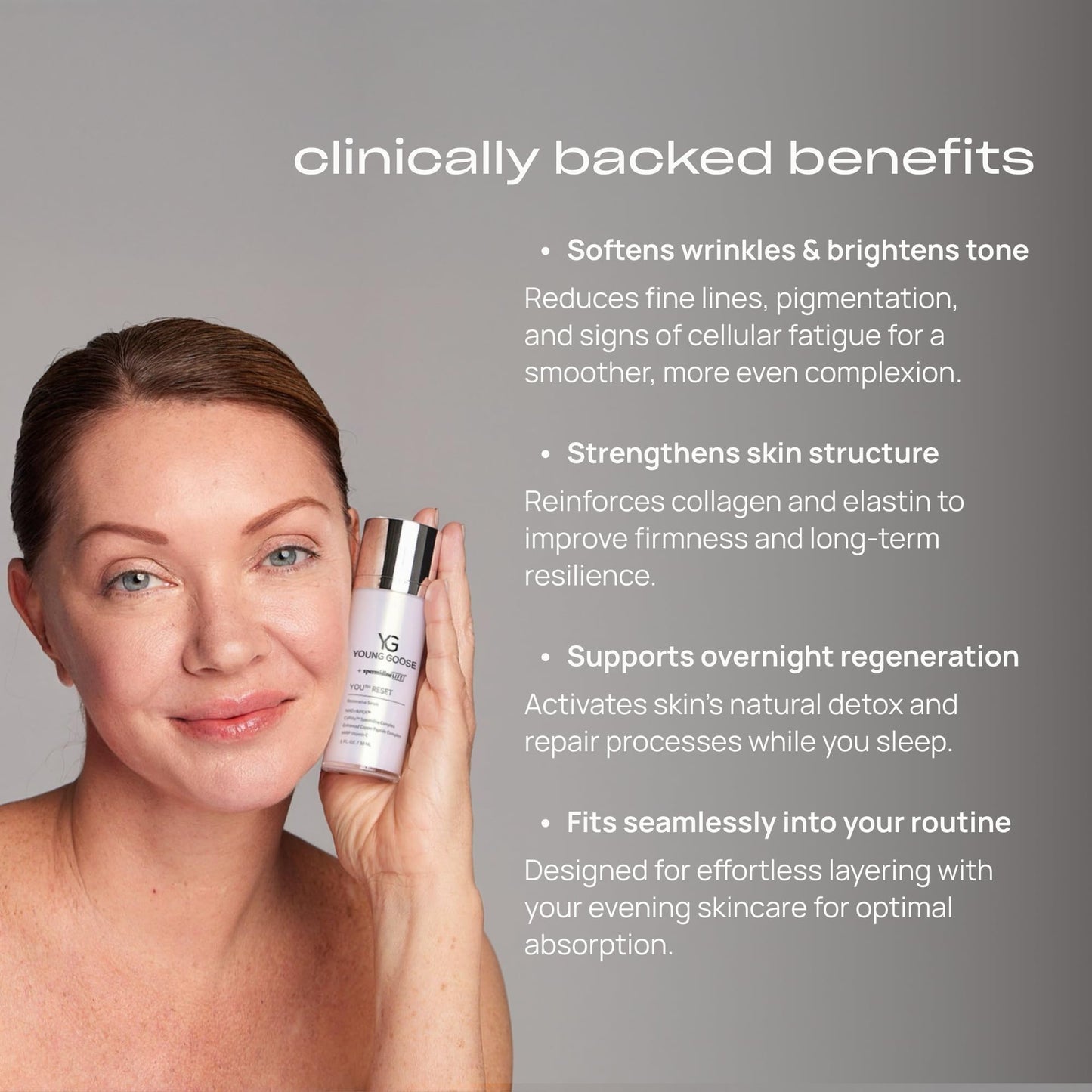 Young Goose, Youth Reset Serum | Cellular Regeneration and Repair | Improves Skin Texture | Promotes Skin Luminosity and Vibrancy - Large Size 30ml Beauty & Personal Care Young Goose