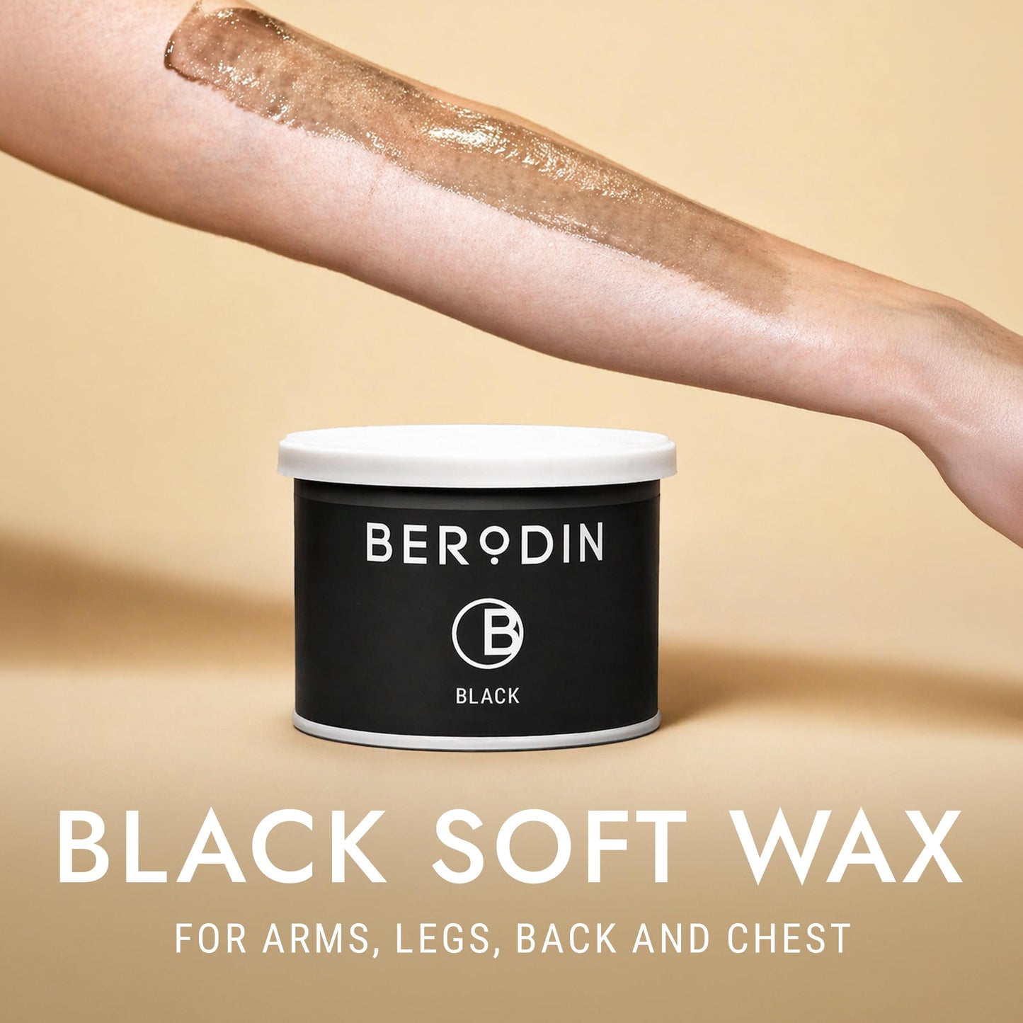 Berodin Black Soft Wax, Hybrid Gel-Cream Formula, Low Temperature, for Face, Brows, Legs, Arms & Body, Professional Gentle Hair Removal Wax Beauty and Personal Care Berodin