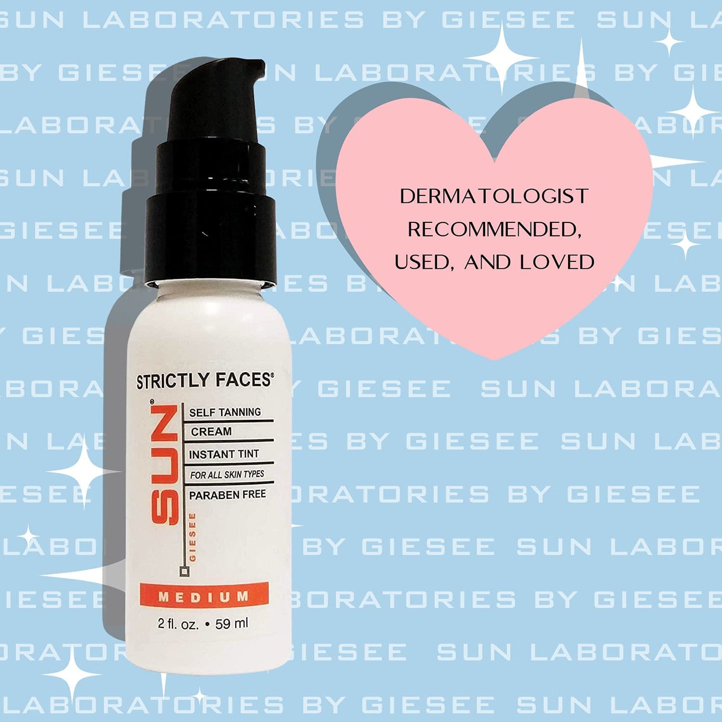 Sun Laboratories By Giesee Self Tanning Kit with 8 oz Tan Overnight Self Tanning Lotion and 2 oz Sunless Tanning Face Cream - Odorless, Non-Toxic Self Beauty & Personal Care Sun Laboratories by Giesee
