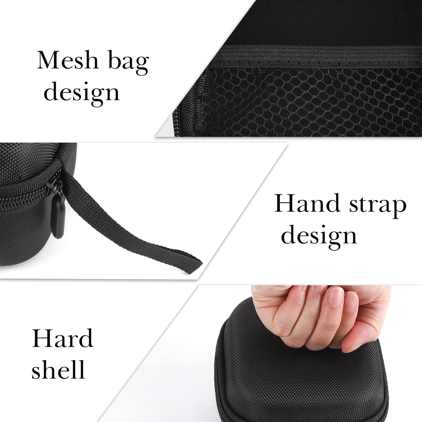 Linkidea Hard Shell Head Shaver Case, Protective Travel Storage Bag with Mesh Pocket, Compatible with Remington Balder Pro Pitbull Gold PRO Rotary Beauty and Personal Care Linkidea