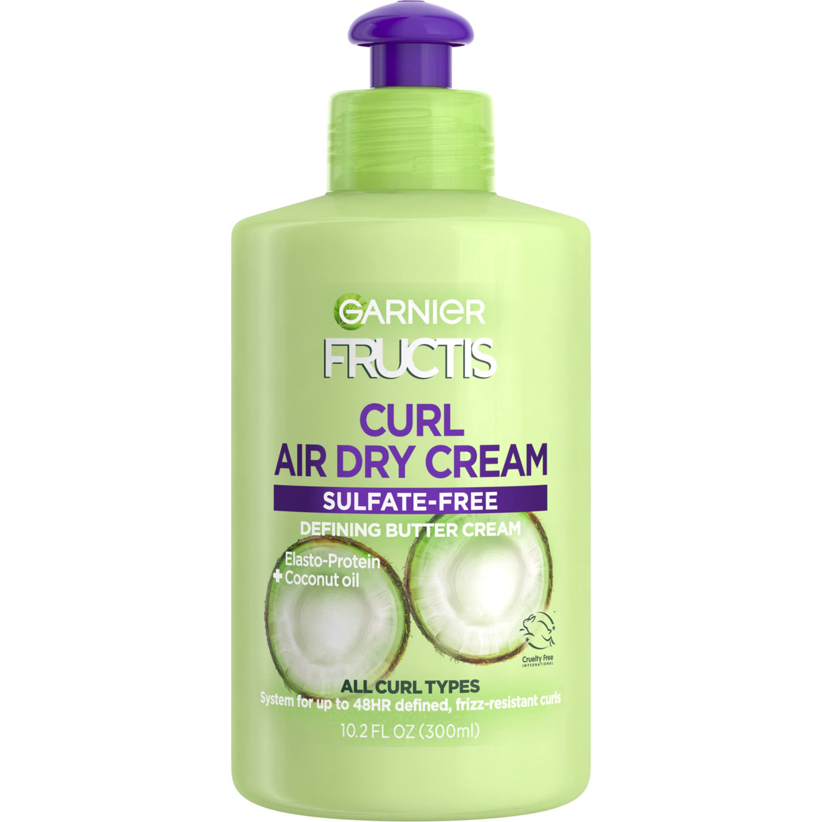 Garnier Hair Care Fructis Curl Nourish Shampoo, Conditioner, and Butter Cream Leave In Conditioner, For 24 Hour Frizz Control, Intense Moisture