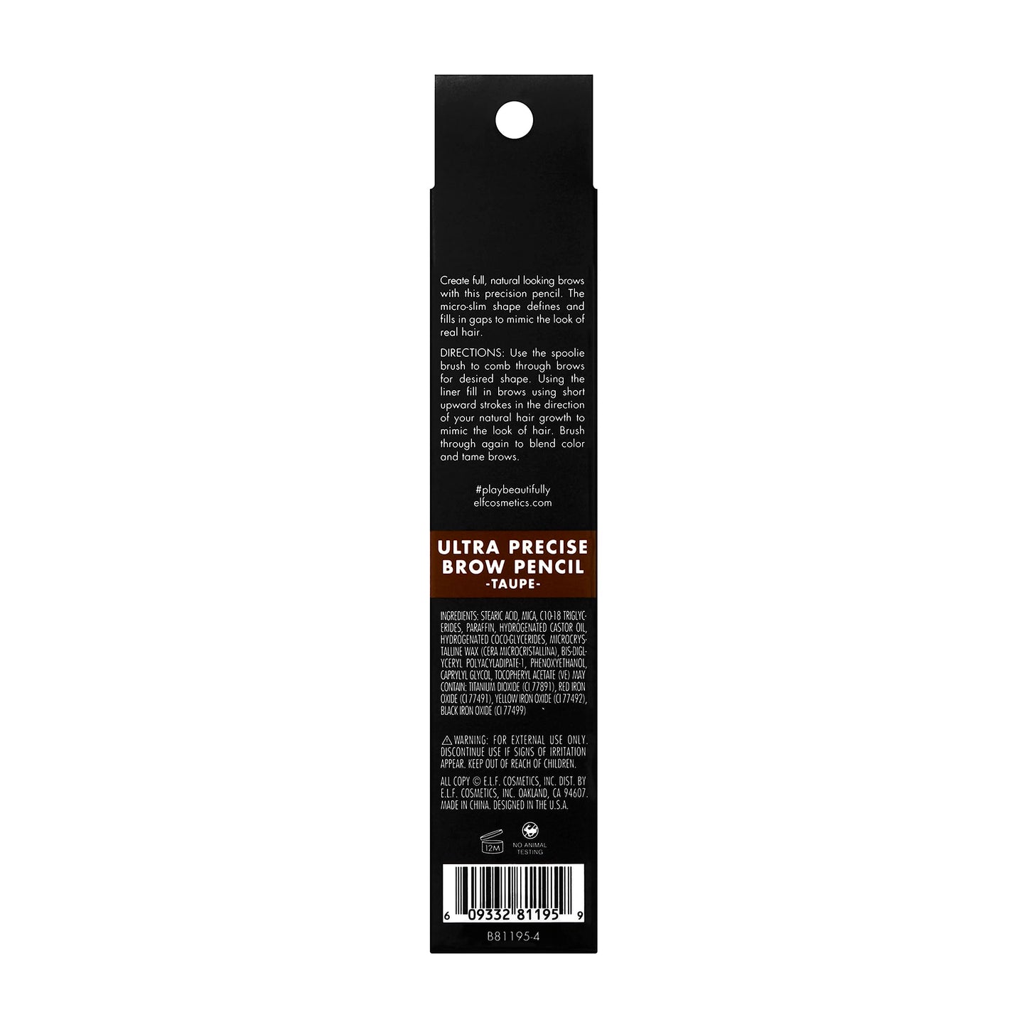 e.l.f. Ultra Precise Brow Pencil, Creamy, Micro-Slim, Precise, Defines, Creates Full, Natural-Looking Brows, Tames and Combs Brow Hair, Taupe, 0.0017 Beauty & Personal Care e.l.f.