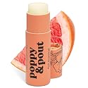 Poppy & Pout Pink Grapefruit Jumbo Lip Balm | All Natural Lip Balms & Moisturizers | Hydrates with Beeswax, Vitamin E, Organic Coconut Oil | Beauty & Personal Care Poppy & Pout
