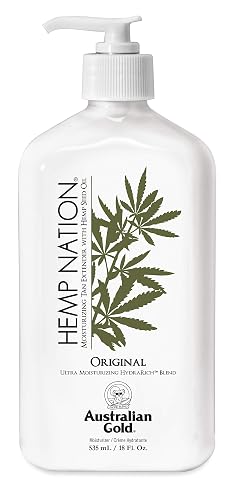 Australian Gold Original Hemp Nation Moisturizing Tan Extender Lotion, Hemp Seed Oil, 18 Fl Oz Beauty & Personal Care Australian Gold