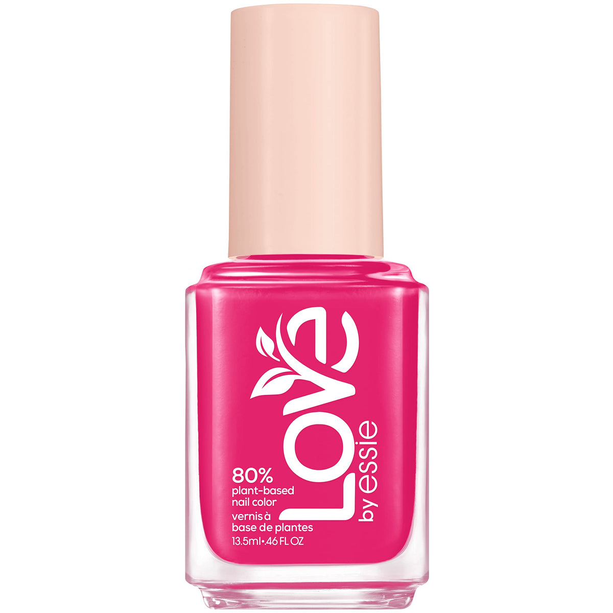 LOVE by essie Nail Polish, 80% Plant-based, Salon-Quality, Vegan, Pink, Self-Love Rush, 0.46 Fl Oz