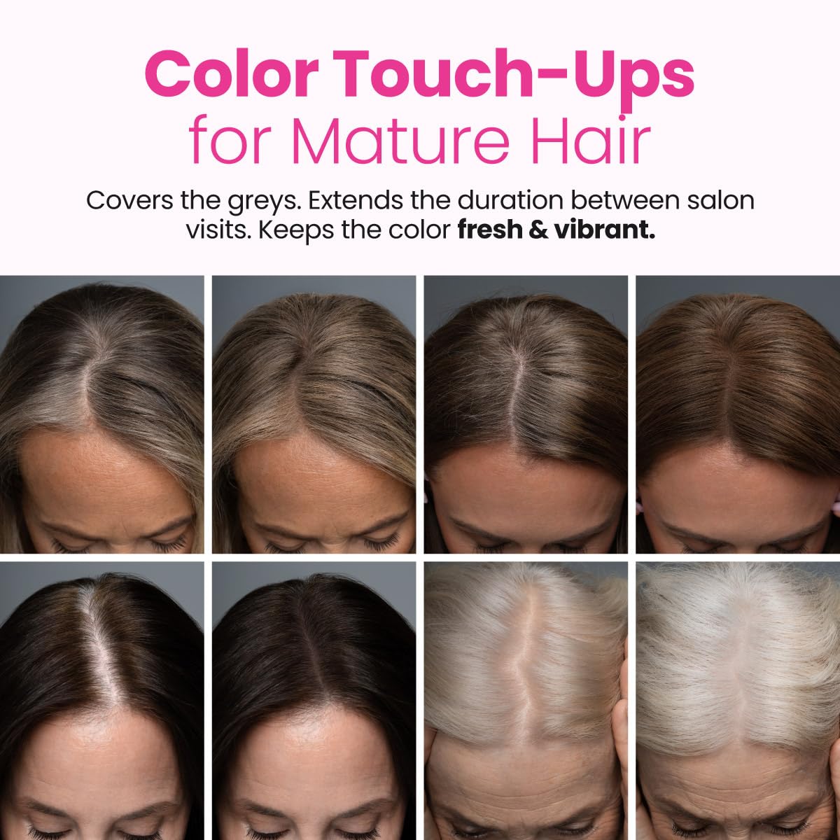 Prime Prometics Instant Coverage Hairline Powder for Mature Women - Covers Grays, Roots & Thinning Areas - Water & Sweat-Resistant - Natural Beauty and Personal Care PRIME PROMETICS