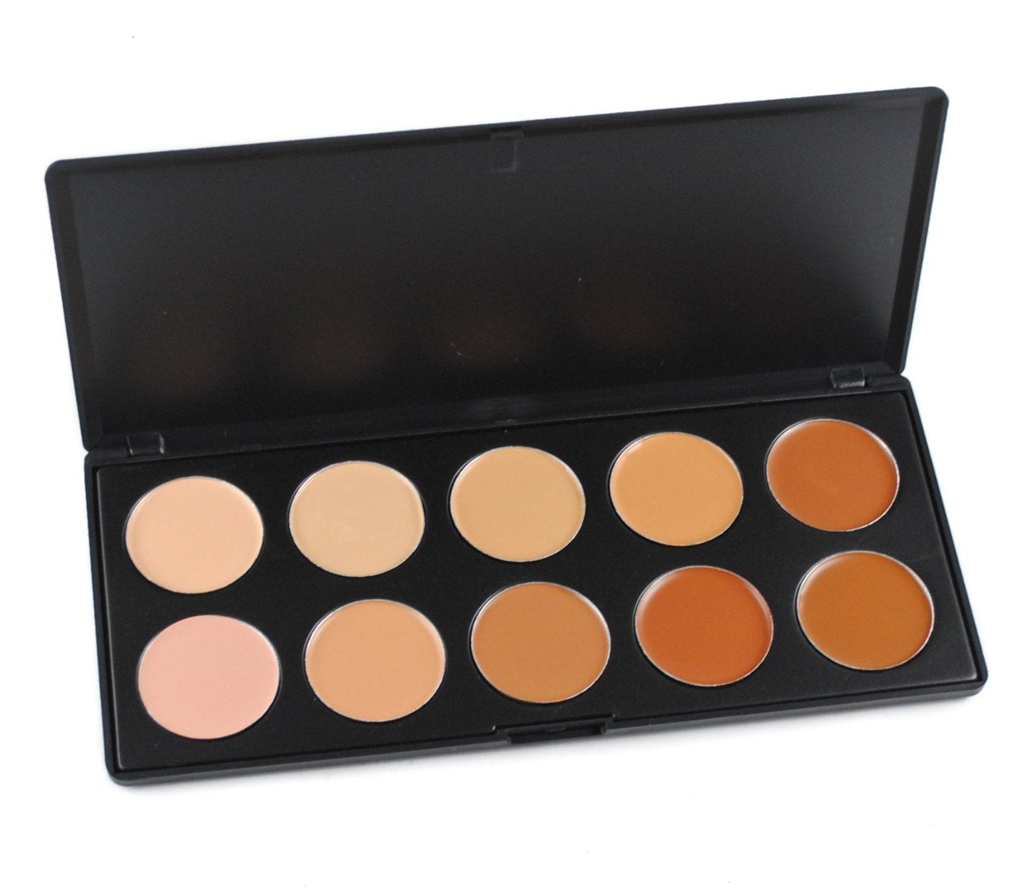 10 Colors Hydrating Cream Concealer Palette, Pure Vie Long Lasting Full Coverage Correcting Concealer Palette Foundation Camouflage Makeup Contour Kit Beauty & Personal Care Pure Vie