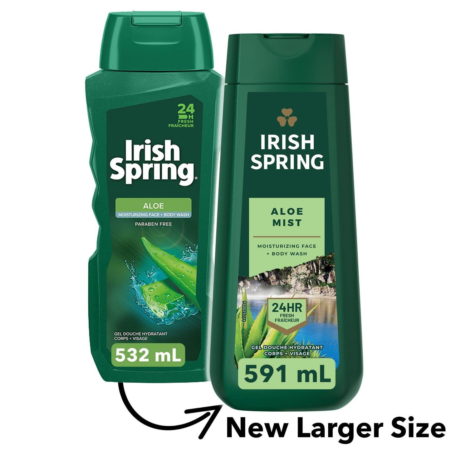 Irish Spring Aloe Mist Body Wash for Men, 591 mL Beauty & Personal Care Irish Spring