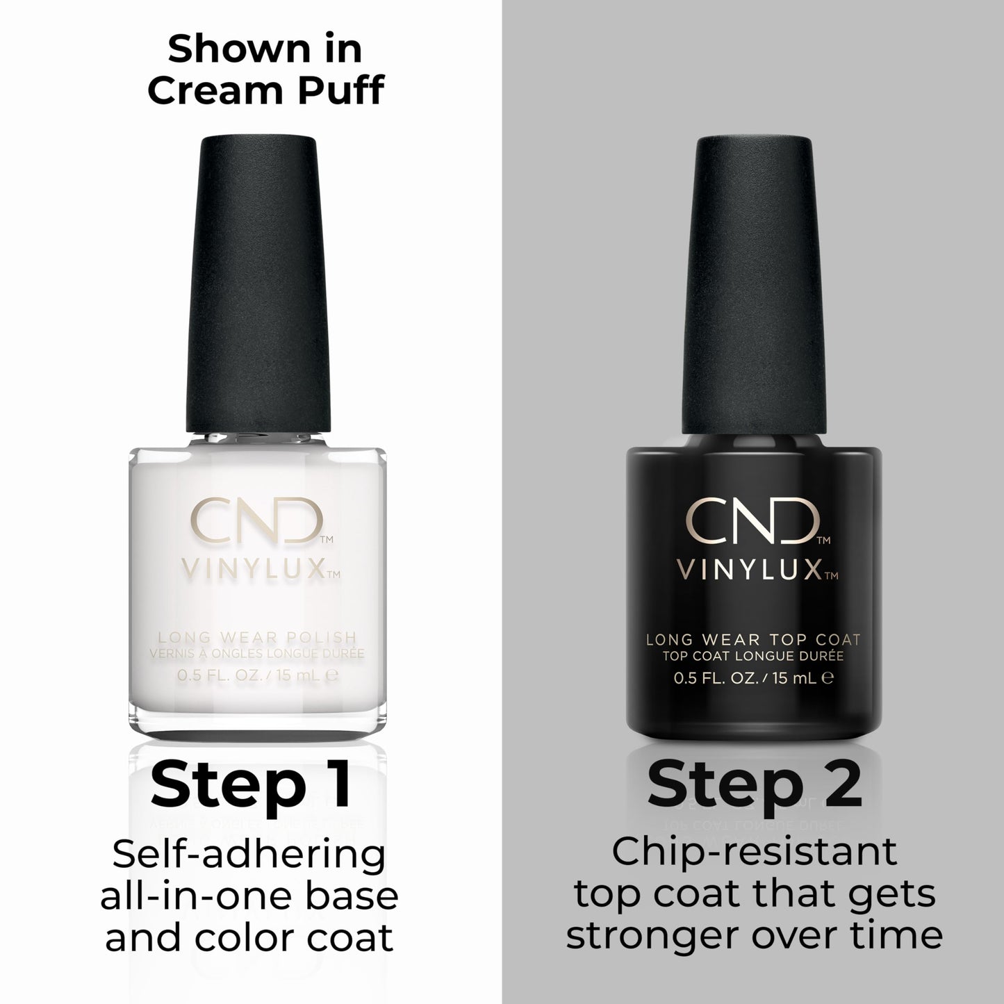CND Vinylux Longwear White Nail Polish, Gel-like Shine & Chip Resistant Color, Studio White, 0.5 fl. oz Beauty & Personal Care CND