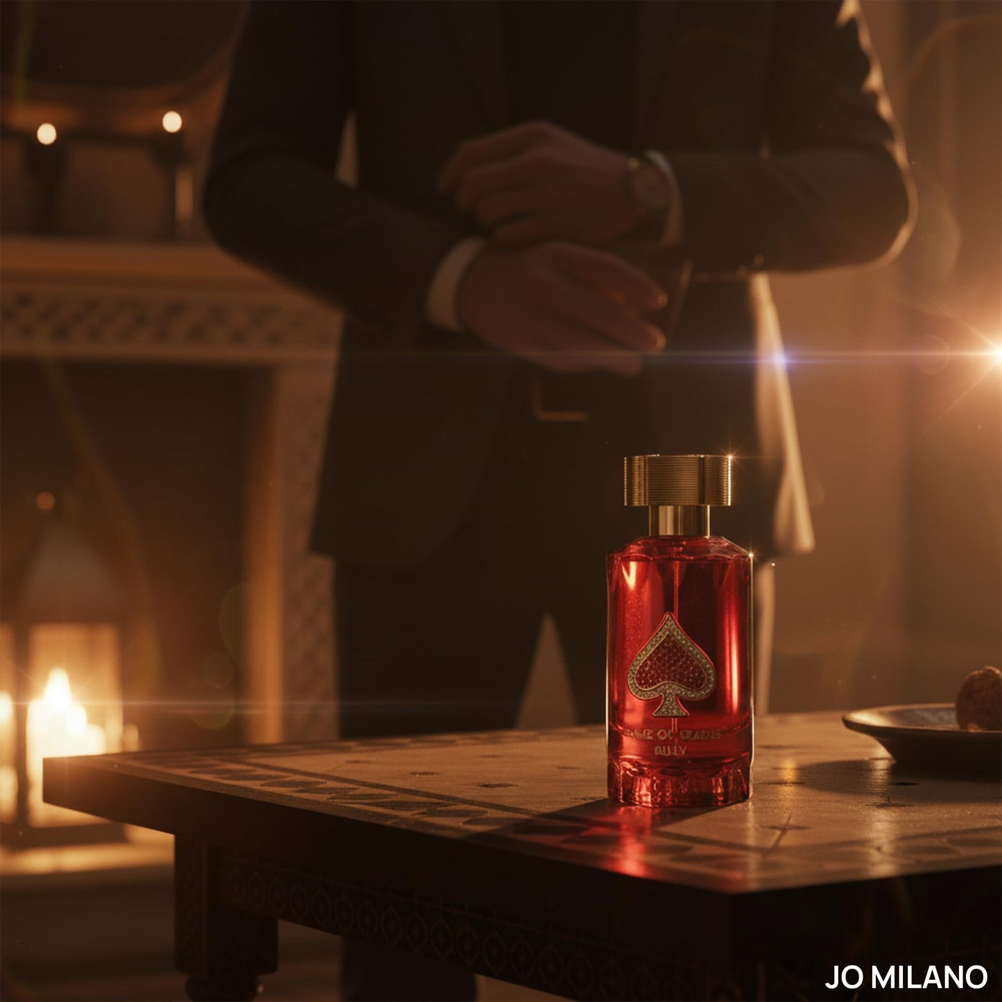 Jo Milano Game of Spades Ruby Parfum Spray | 3.4 oz (100ml) | Fruity, Amber, Sweet, Musky, Rose, Saffron Scent | Long Lasting Fragrance for Men Beauty & Personal Care Jo Milano