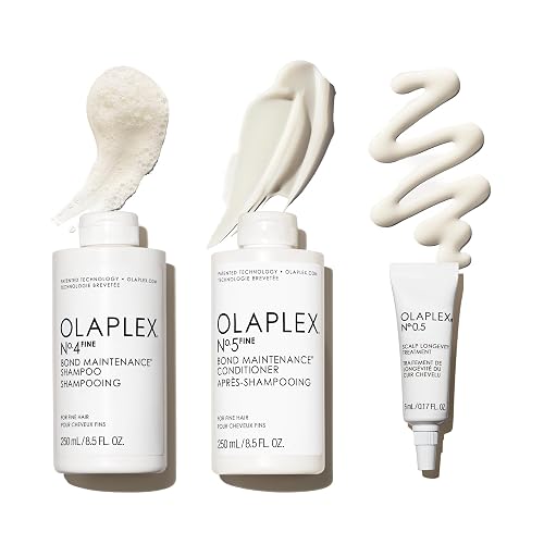 Olaplex Wash & Shine Fine Hair Kit: Nº. 4FINE, Nº. 5FINE, Nº. 0.5, Shampoo & Conditioner Set | Gently Cleanses to Volumize & Strengthen | Hydrates Beauty & Personal Care Olaplex