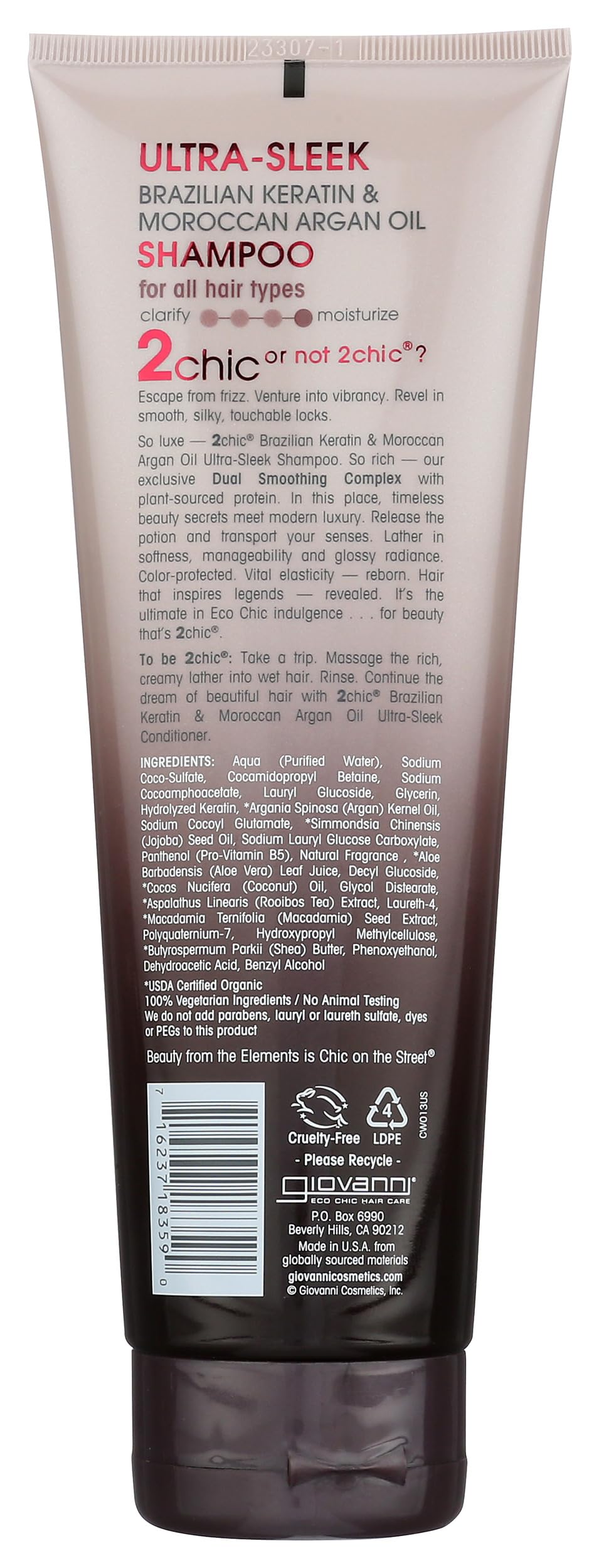 Giovanni, Shampoo 2Chic Ultra Sleek, 8.5 Fl Oz