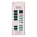 Dashing Diva Gloss Nail Strips - Ivy Opal | UV Free, Chip Resistant, Long Lasting Gel Nail Stickers | 32 Wraps, Prep Pad, Nail File Beauty & Personal Care Dashing Diva