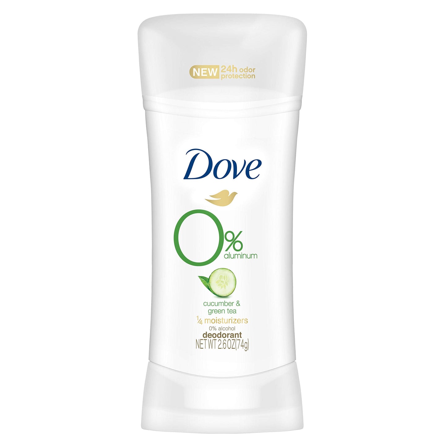 Dove 0% Aluminum Deodorant for Women ¼ Moisturizers Cucumber & Green Tea with 24-Hour Odor Protection,2.6 Ounce (Pack of 3) Beauty and Personal Care Dove