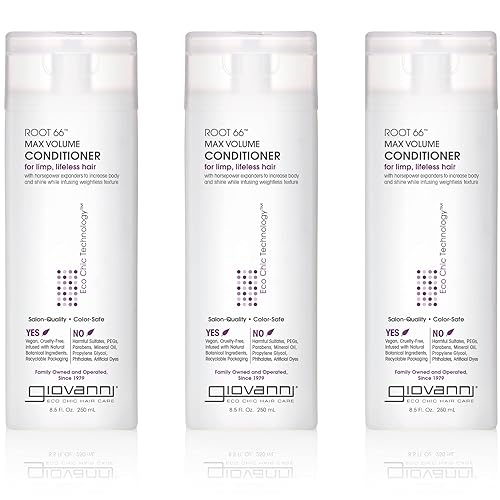 GIOVANNI 2chic Root 66 Max Volume Conditioner - Conditioner for Fine Hair, Helps Strengthen & Protect Fine, Lifeless Hair, Volumizing Conditioner Beauty & Personal Care GIOVANNI