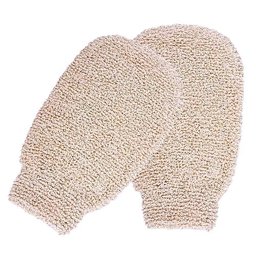 Pack of 3 Bath Shower Gloves Mitts for Exfoliating and Body Scrubber, Bamboo Fiber Bath Spa Shower Scrubber Loofah, Eco Friendly Exfoliating Tool Beauty & Personal Care JOIZPAPA