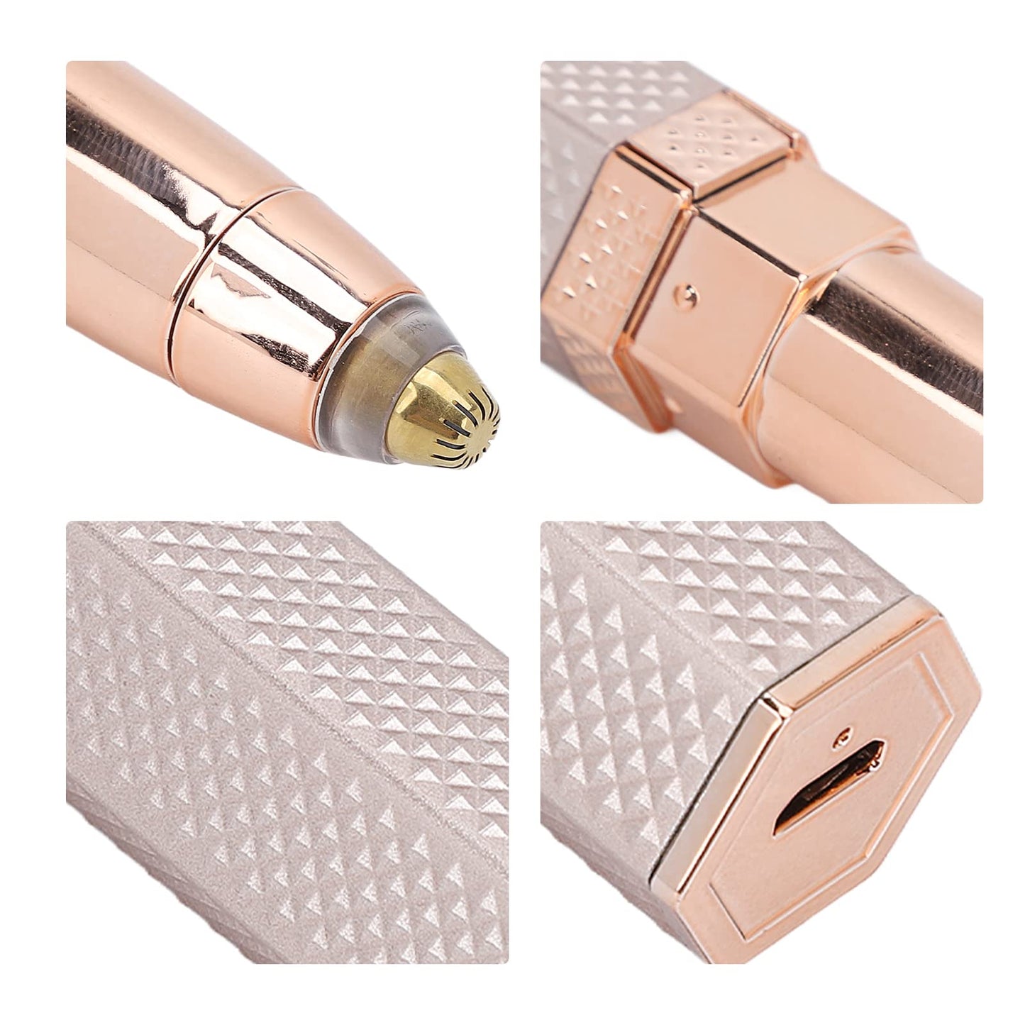 Dioche Facial Hair Remover for Women, 4 in 1 Rechargeable Nose Hair Trimmer & Eyebrow Shaver, Painless Electric Face Shaver for, Chin, Upper Lip Beauty and Personal Care Dioche