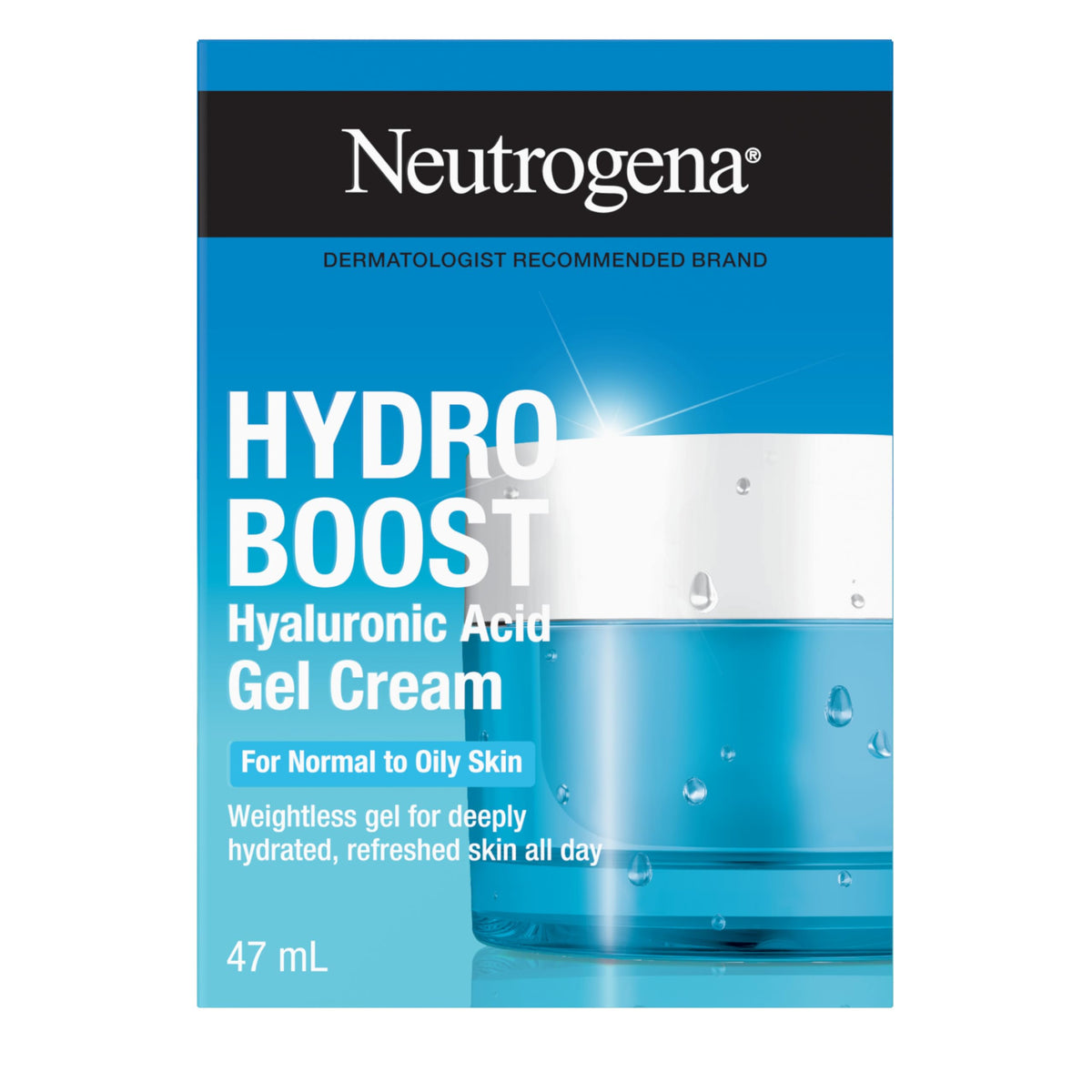 Neutrogena Hydro Boost Gel Cream with Hyaluronic Acid, All-day hydration for Face and Neck, Oil Free and won’t clog pores, 1.6 oz Beauty & Personal Care Neutrogena
