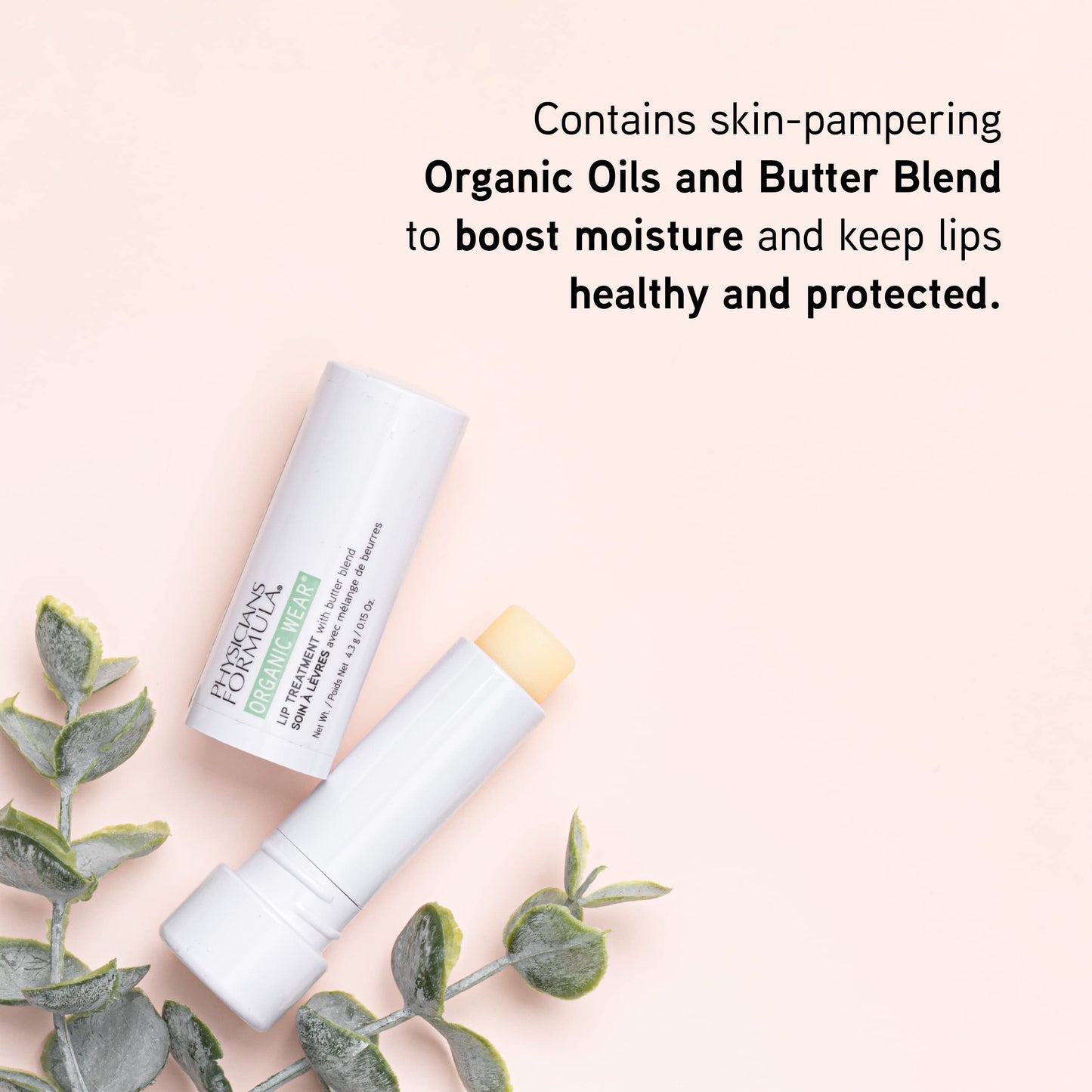 Physicians Formula Organic Wear Lip Balm Treatment, Ultra-Nourishing Shea Butter & Coconut Oil Infused, Hydrating & Conditioning for Smooth, Supple Beauty & Personal Care Physicians Formula