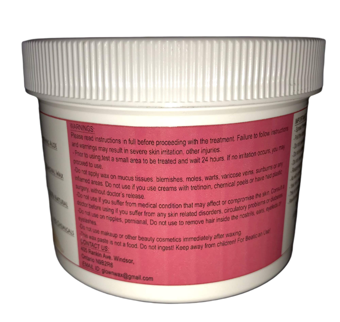 Natural Hair removal Sugar wax-Sugaring Paste- Face ,Bikini line ,Arms, Legs and Body- At home waxing 8 oz Beauty and Personal Care GlowNwax