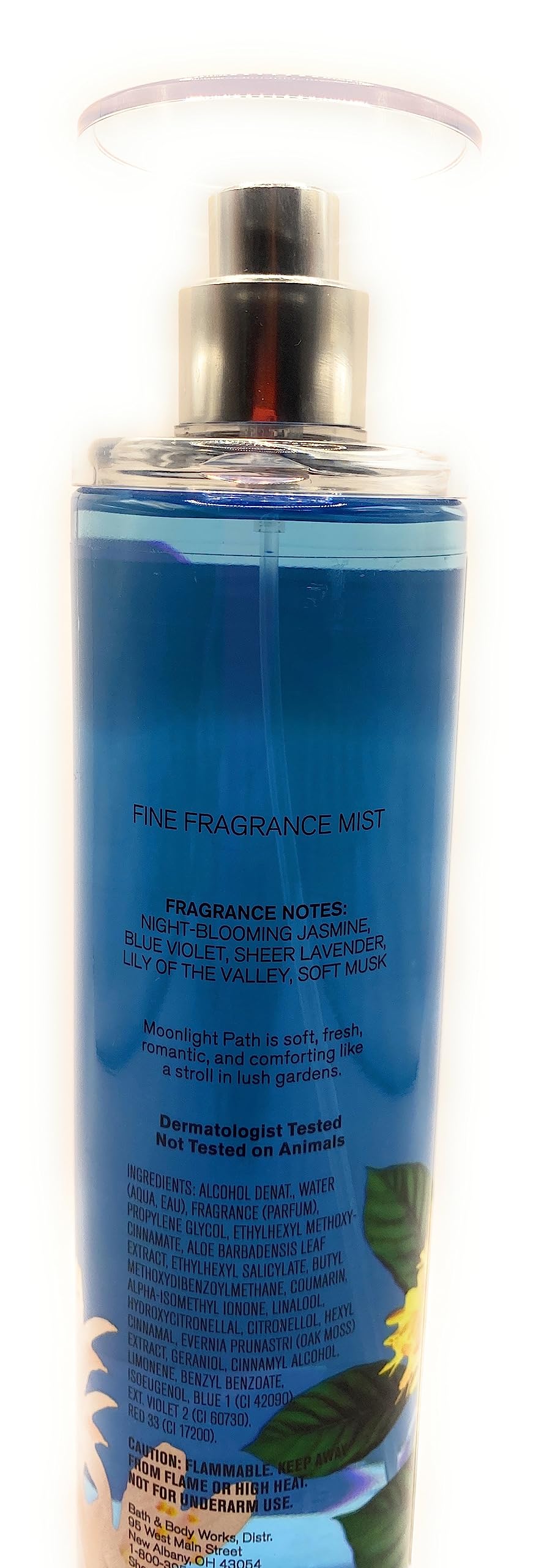 Bath & Body Works Moonlight Path Fine Fragrance Mist 8 Fluid Ounce Violet Roses Bottle Beauty & Personal Care Bath & Body Works