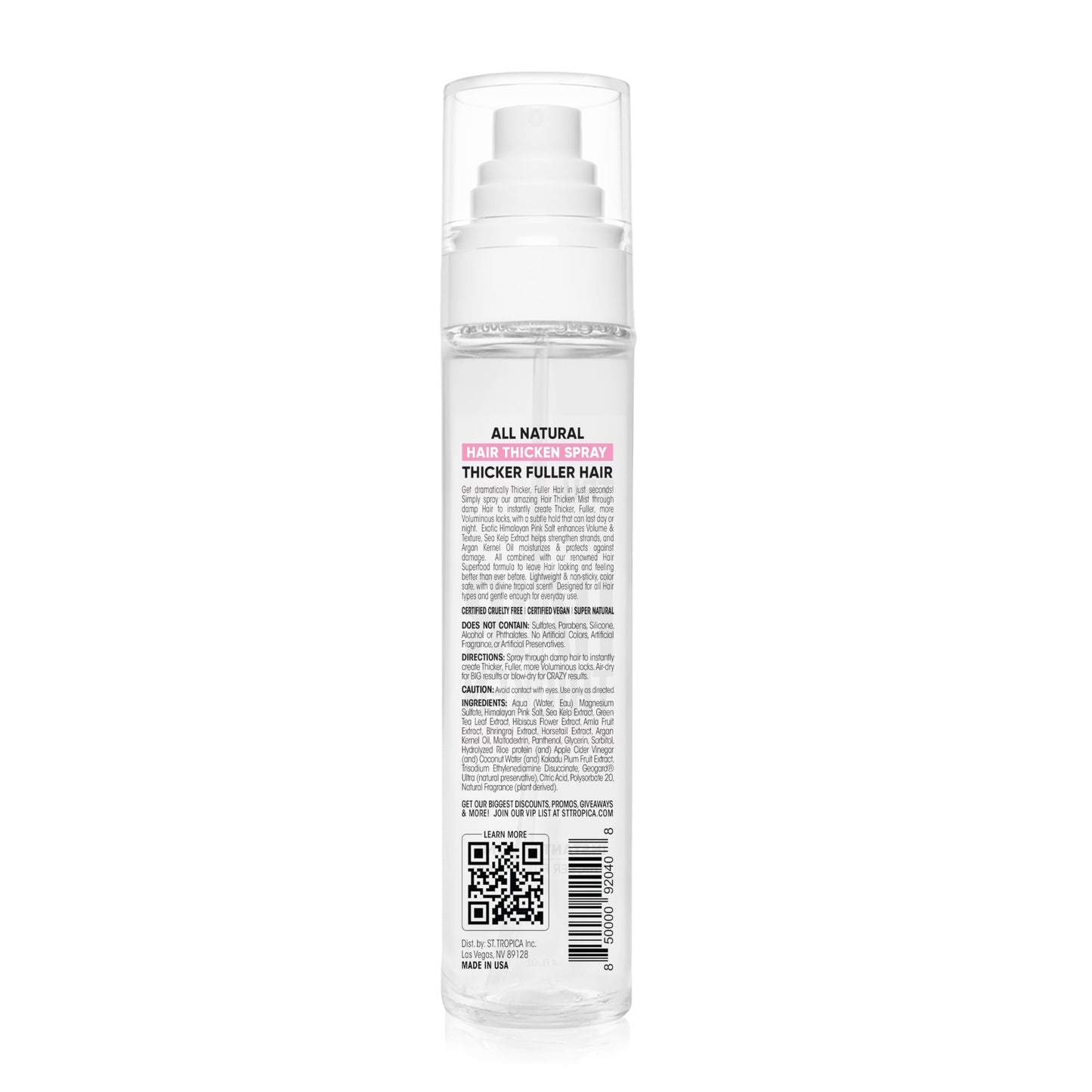 Tru Bloom Hair Thickening Spray - Fuller, Thicker Hair in seconds. All Natural Hair Volume Booster. Stylist-Recommended Beauty & Personal Care St. Tropica