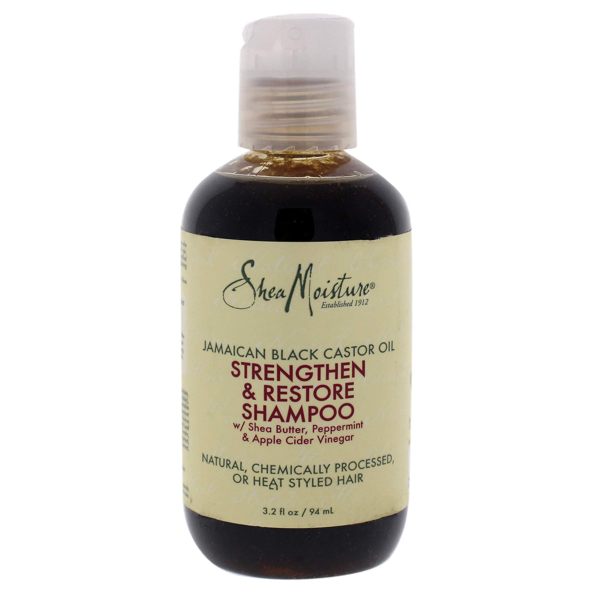 SHEA MOISTURE Jamaican Black Caster Oil Shampoo By for Unisex - 3.2 Oz Shampoo, 3.2 Ounce (I0084728)