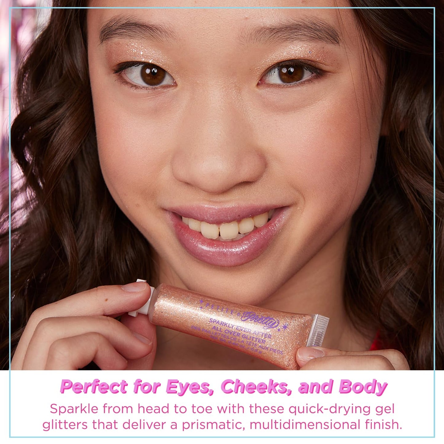 Petite N Pretty Sparkly Ever After Glitter Gift Set for Eyes, Cheeks, and Body, All-Over Glitter in Iridescent Angel & Sunbeam Gleam Shades, & Pink Beauty & Personal Care Petite 'N Pretty