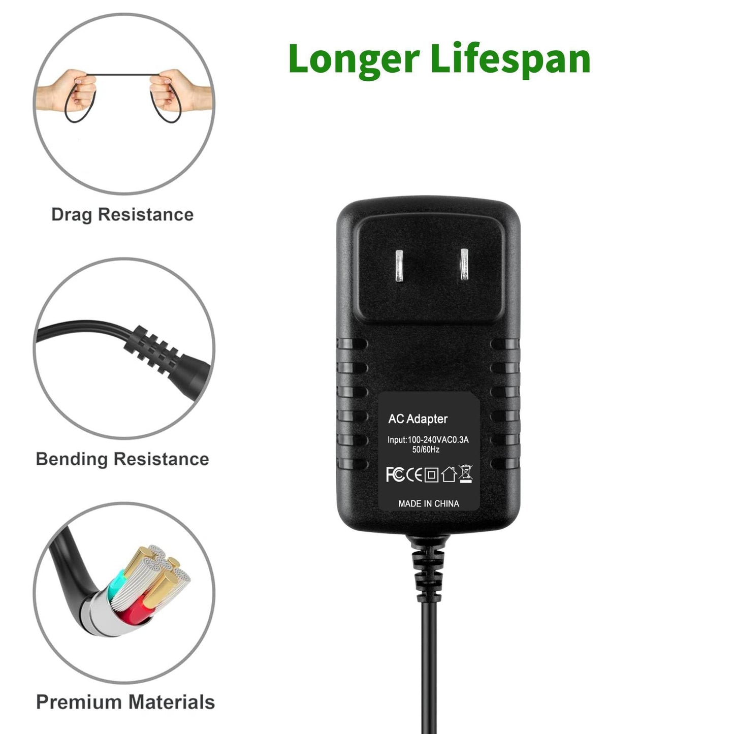 Cazxooy AC DC Adapter Compatible with NO NO Hair Removal System Model 8800 Charger Power Supply Cord Beauty and Personal Care Cazxooy