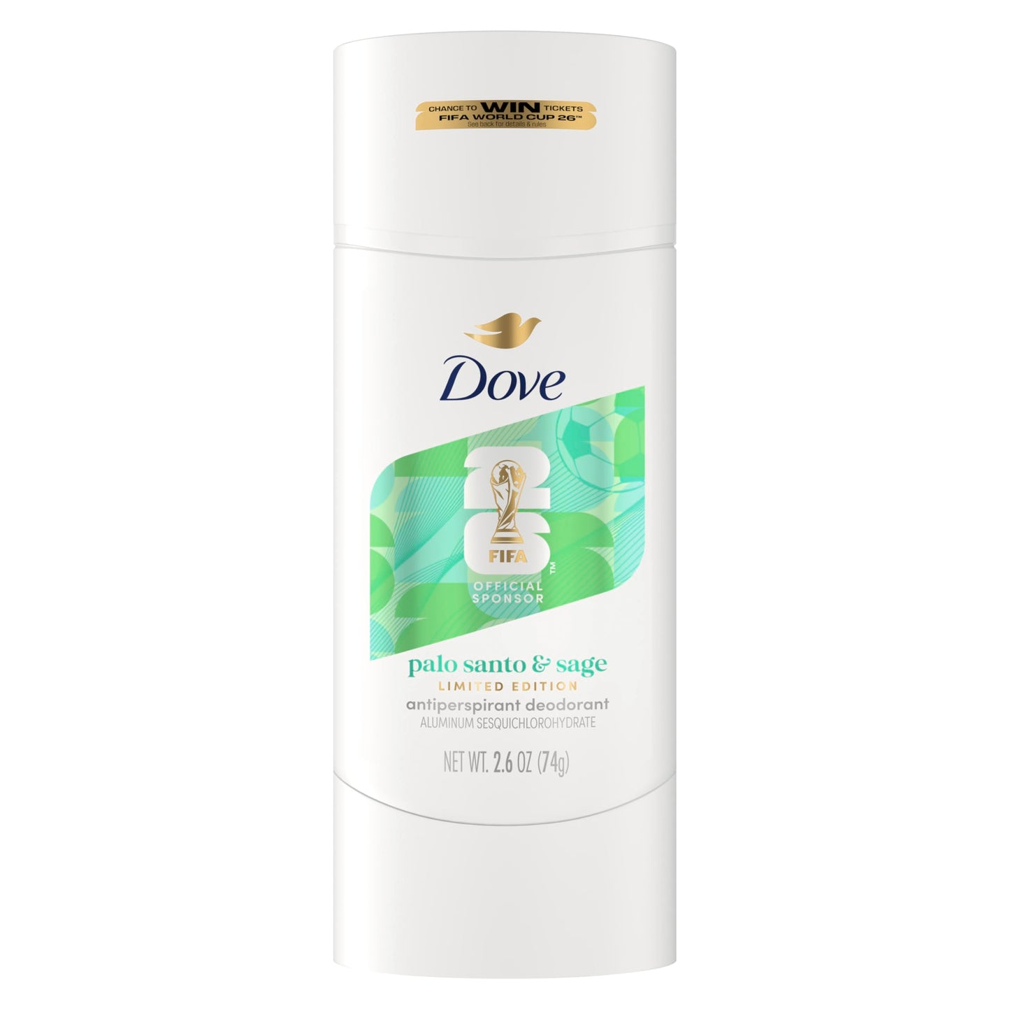 Dove Clinical + Care Antiperspirant Deodorant Stick for Women - Palo Santo & Sage Scent, 72H Sweat & Odor Protection, FIFA World Cup Limited Edition Beauty and Personal Care Dove