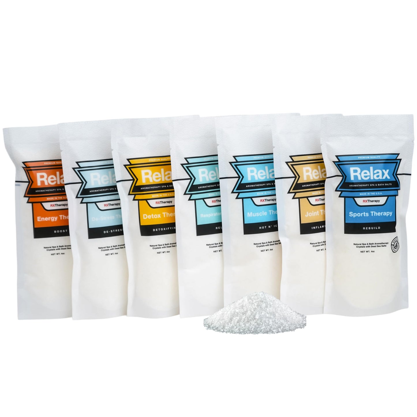 Relax Spa & Bath, Epsom & Dead Sea Salts, Aromatherapy Bath Salts for Hot Tub, Bath, or Spa, Infused with Magnesium, Muscle Recovery & Sports Therapy Beauty and Personal Care Relax Spa & Bath