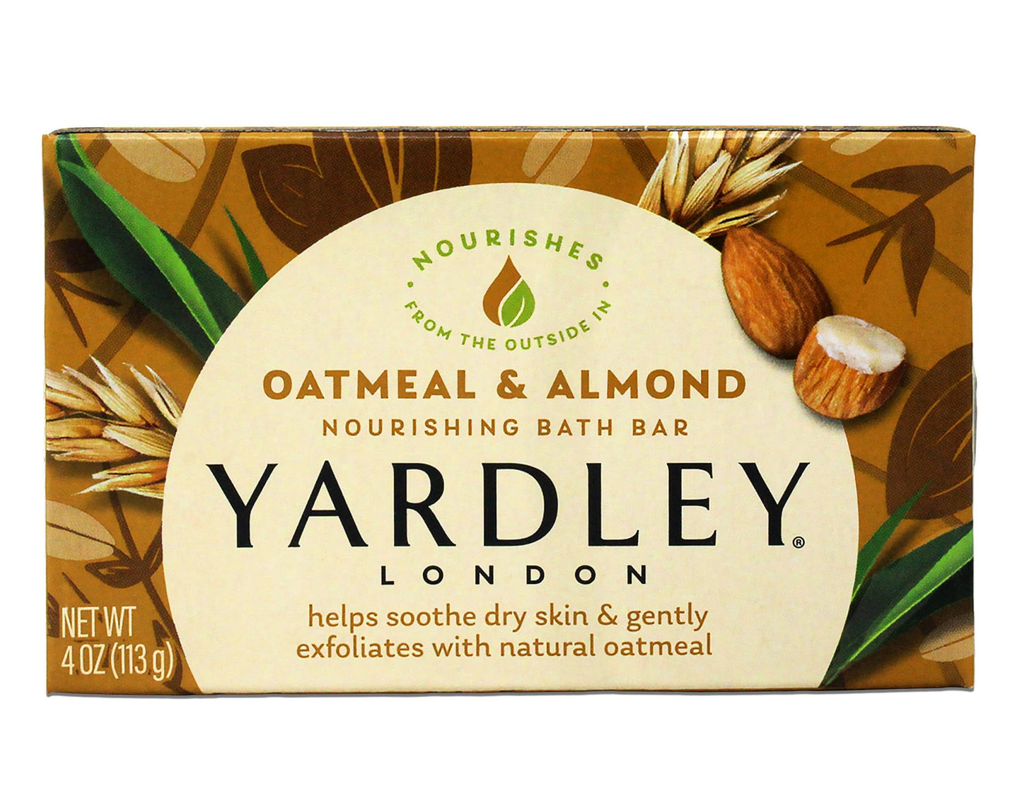 Yardley Oatmeal and Almond Bar Soap, 4.0 Oz. (Pack of 48) Beauty & Personal Care Yardley