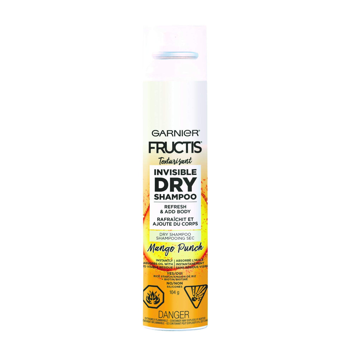 'Garnier Fructis Mango Punch Invisible Dry Shampoo, Mango Punch, 104.04 gram