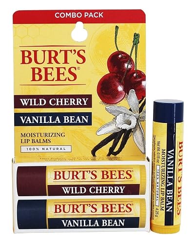 Wild Cherry & Vanilla Bean Moisturizing Lip Balm Twin Pack Beauty & Personal Care Burt's Bees