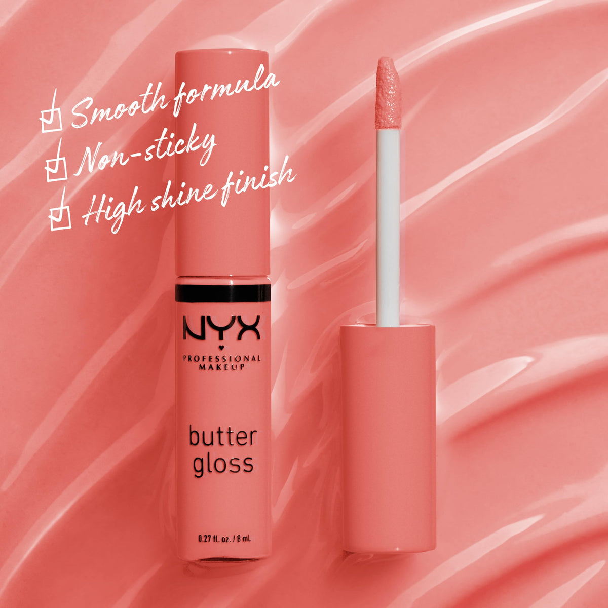 NYX PROFESSIONAL MAKEUP Butter Gloss, Non-Sticky Lip Gloss - Creme Brulee (Natural) Beauty & Personal Care NYX PROFESSIONAL MAKEUP