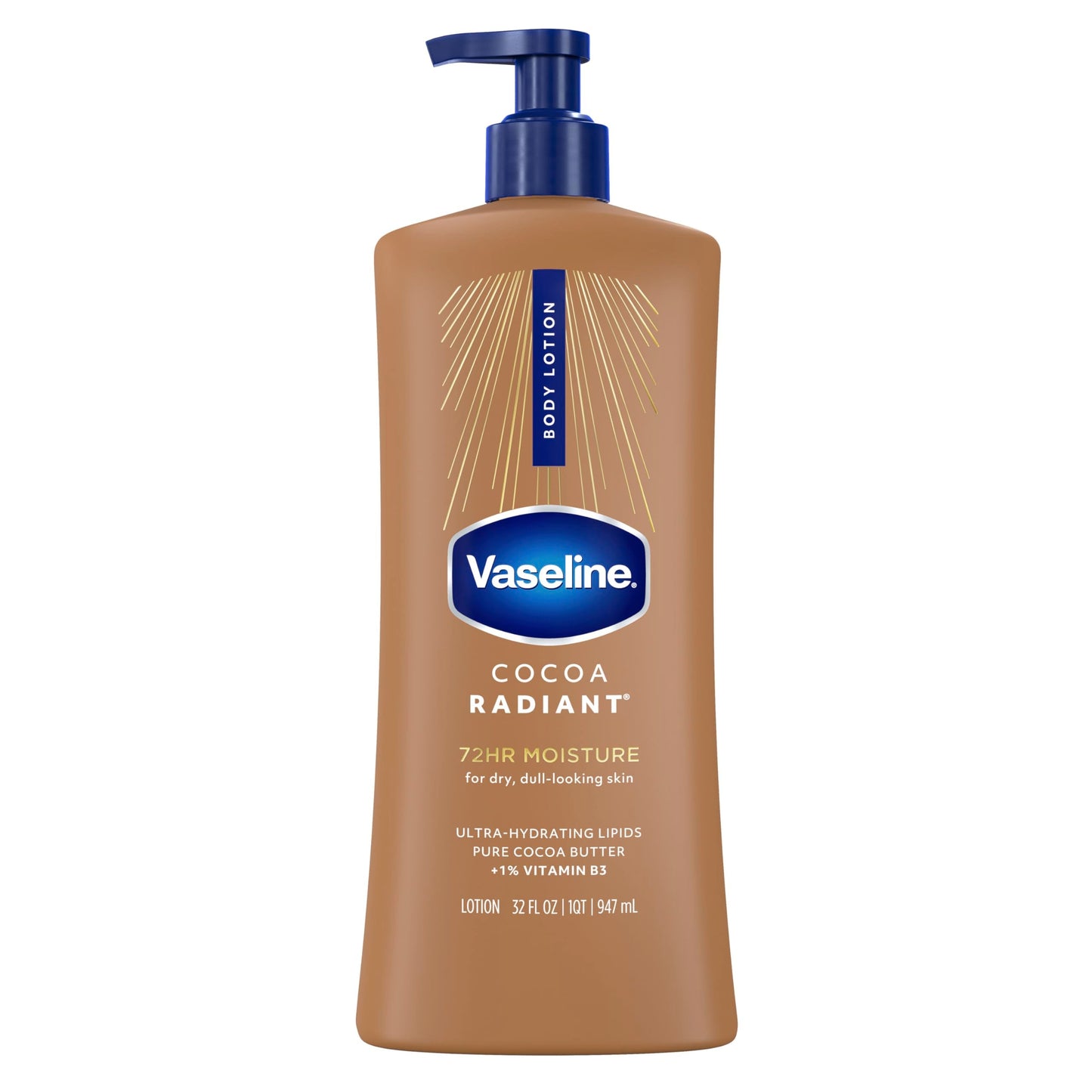 Vaseline Intensive Care Body Lotion Cocoa Radiant for Dry Skin Lotion Made with Ultra-Hydrating Lipids and Pure Cocoa Butter for a Long-Lasting Beauty & Personal Care Vaseline