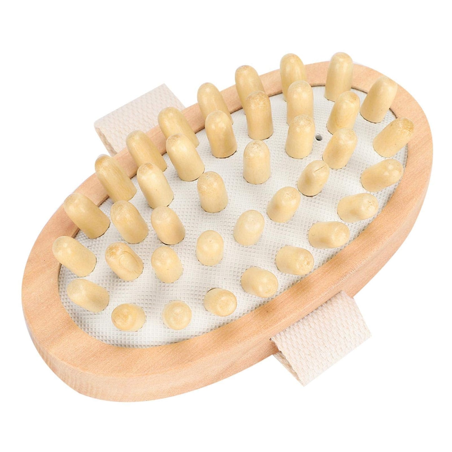 Massage Brush, Hand Held Wood Massager Body Brush Scrubber Hair Scalp Spa Bath Massage for Cellulite, Circulation & Glowing Skin Beauty and Personal Care Agatige