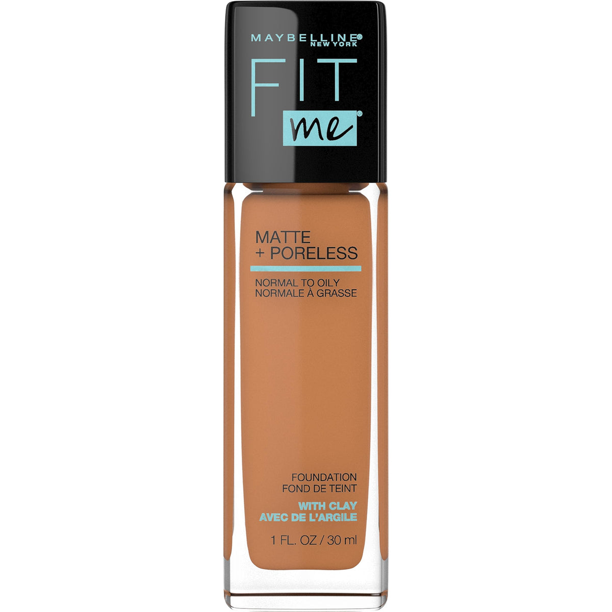 Maybelline Fit Me Matte + Poreless Liquid Oil-Free Foundation Makeup, Warm Sun, 1 Count (Packaging May Vary) Beauty & Personal Care MAYBELLINE